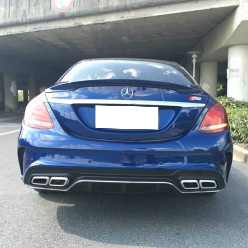 MERCEDES C-CLASS W205 REAR HOOD SPOILER AMG C63 LOOK