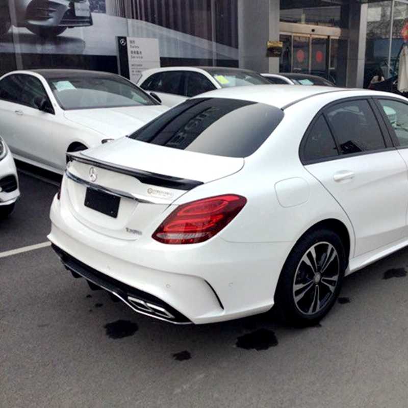MERCEDES C-CLASS W205 REAR HOOD SPOILER AMG C63 LOOK