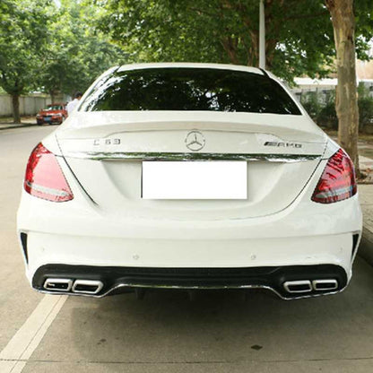 MERCEDES C-CLASS W205 REAR HOOD SPOILER AMG C63 LOOK