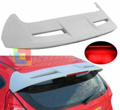 FORD FIESTA VI MK7 2008 AL 2017 SPOILER SUL TETTO POSTERIORE & TERZO STOP - ABS
