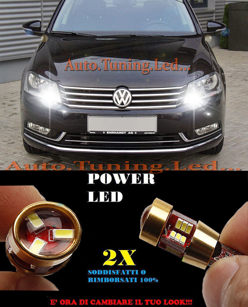 LUCI POSIZIONE VW PASSAT B7 2005+ CANBUS T10 BIANCO 27 LED SUPER QUALITA