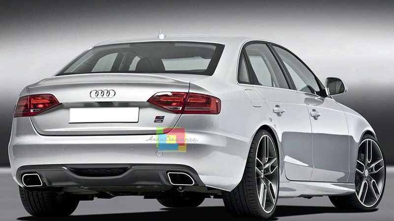 SPOILER POSTERIORE COFANO AUDI A4 B8 8K BERLINA 2008-2014 LOOK S4 S LINE