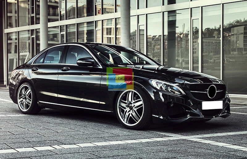 MERCEDES CLASSE C W205 S205 2014+ GRIGLIA ANTERIORE NERA DESIGN AMG