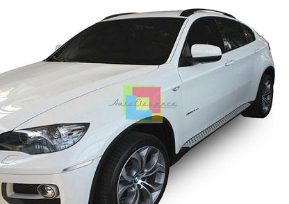 PEDANE LATERALI PER BMW X6 E71 2008+ SOTTOPORTA IN ALLUMINIO TOP QUALITA&apos; .-.