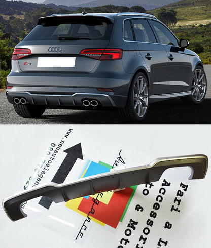 SOTTO PARAURTI AUDI A3 8V SPORTBACK DAL 2016+ DIFFUSORE S3 ABS PARAURTI SLINE