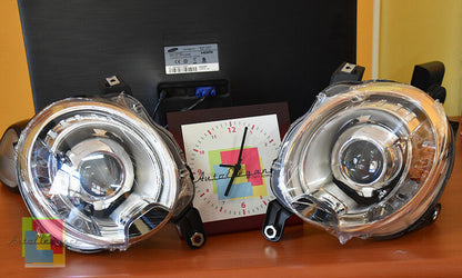 FARI ANTERIORI LENTICOLARI H7 PER FIAT 500 DAL 2007 + KIT XENON LED