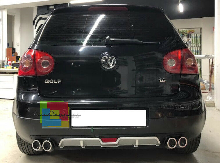 VW GOLF 5 V 03-08 UNDER REAR BUMPER DIFFUSER FOUR TIP ABS -