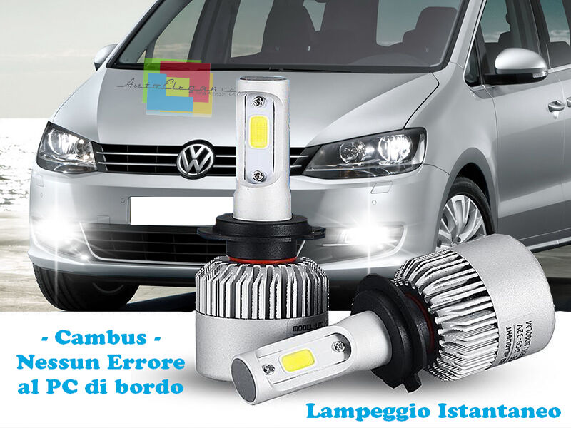 LAMPADE FENDINEBBIA A LED VW SHARAN 2010+ CAMBUS BIANCO GHIACCIO CREE