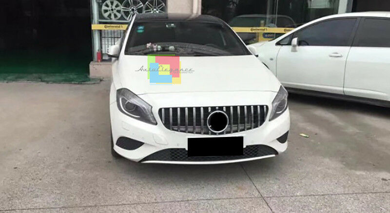 GRIGLIA ANTERIORE PROFILI CROMATI MERCEDES CLASSE A W176 2012-2015 CALANDRA AMG