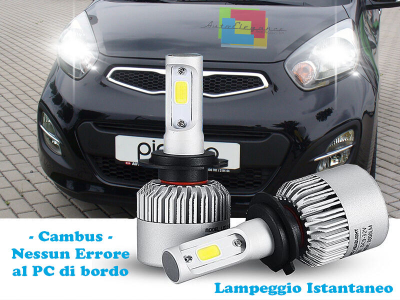 LED HIGH BEAM LOW BEAM LAMPS KIA PICANTO 2011+ INSTANT CREE