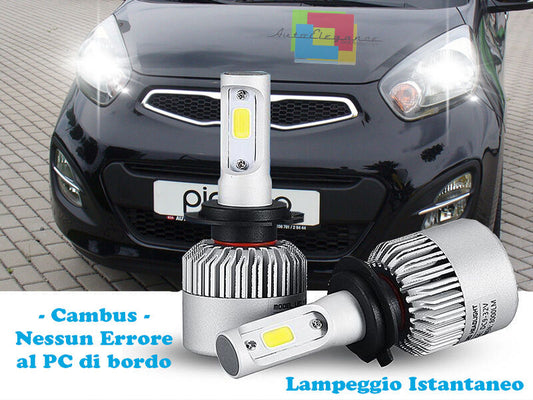LAMPADE ABBAGLIANTI ANABBAGLIANTI LED KIA PICANTO 2011+ ISTANTANEO CREE