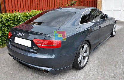 AUDI A5 COUPE CABRIO 2007-2011 DIFFUSORE POSTERIORE SOTTO PARAURTI LOOK SPORTIVO AUTOELEGANCERICAMBI