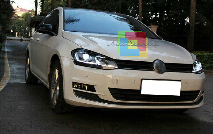VW GOLF 7 VII 2012 al 2017 FARI ANTERIORI FANALI DIURNA LED FRECCIA DINAMICA R