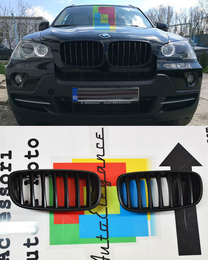 GRIGLIA ANTERIORE CALANDRA NERA LOOK M PER BMW X5 E70 2006-2014