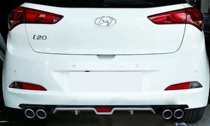 HYUNDAI I20 REAR DIFFUSER UNDER BUMPER FOUR TIP ABS