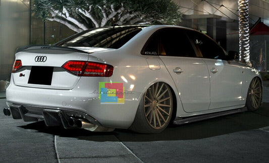 SPOILER POSTERIORE SUL COFANO S4 IN ABS -. AUDI A4 B8 8K 2008-2014 BERLINA .-
