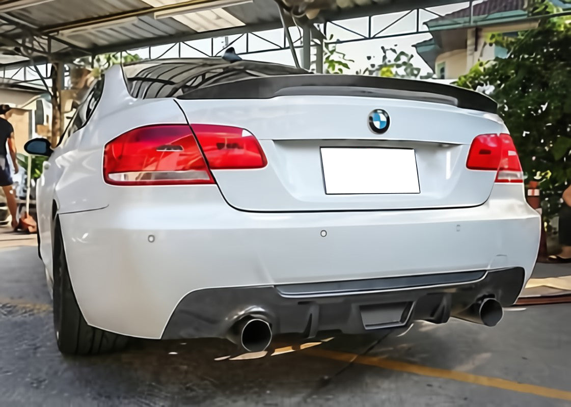 BMW 3 SERIES E92 E93 COUPE CABRIO GLOSS BLACK M SPORT REAR BONNET SPOILER