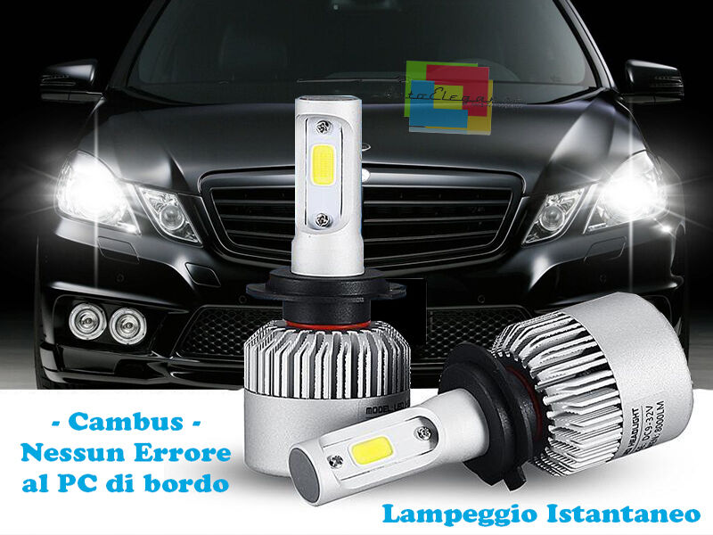 LAMPADE ANABBAGLIANTI LED MERCEDES CLASSE E W212 LAMPEGGIO ISTANTANEO 6000K