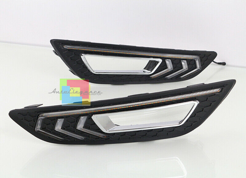 GRIGLIE FENDINEBBIA LUCI DIURNE LED DAYTIME PER FORD FOCUS MK3 2015+ LIFT