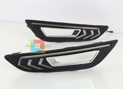 GRIGLIE FENDINEBBIA LUCI DIURNE LED DAYTIME PER FORD FOCUS MK3 2015+ LIFT