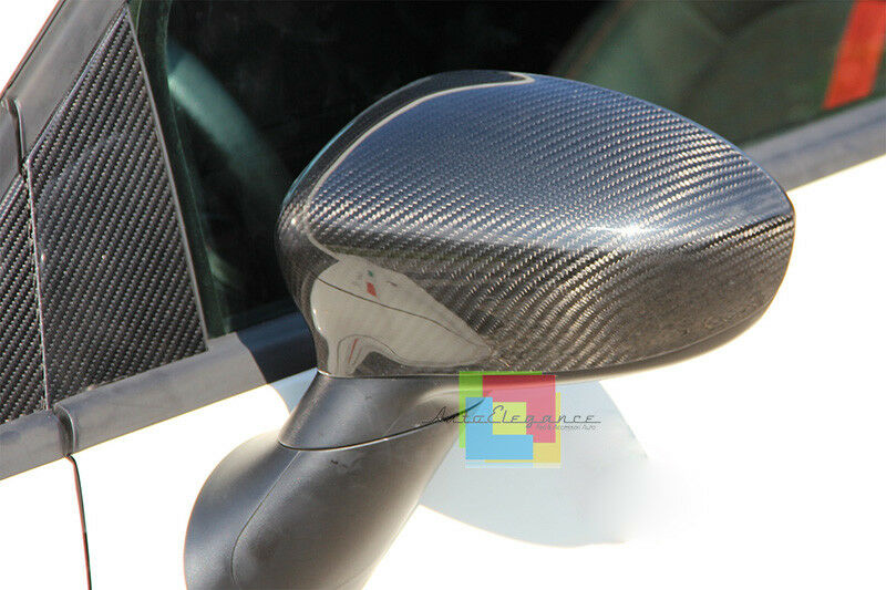 COPERTURE CARBON SPECCHI IN ABS CALOTTE SOSTITUTIVE FIAT 500 DAL 2007+ AUTOELEGANCERICAMBI