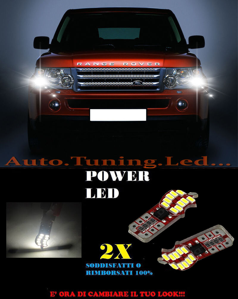 LUCI POSIZIONE RANGE ROVER SPORT CANBUS T10 BIANCO 20 LED SUPER QUALITA