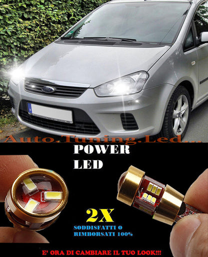 LUCI POSIZIONE FORD C MAX 07-10 CANBUS T10 BIANCO 27 LED SUPER QUALITA