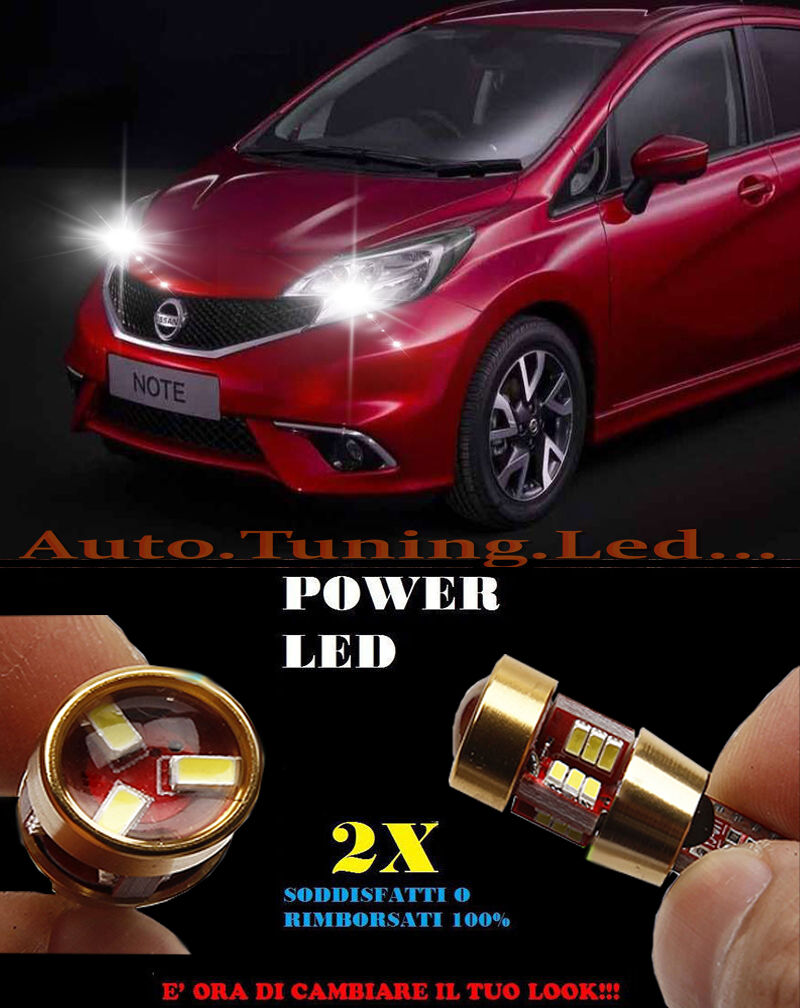 LUCI POSIZIONE NISSAN NOTE 2013+ CANBUS T10 BIANCO 27 LED SUPER QUALITA