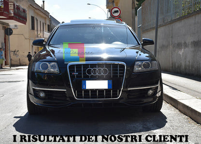 SPOILER ANTERIORE AUDI A6 4F 04-08 AVANT BERLINA SOTTO PARAURTI LOOK SLINE S6