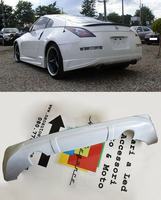 SPOILER SOTTO PARAURTI NISSAN 350Z DIFFUSORE POSTERIORE DESIGN TUNING .-.