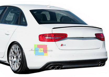 AUDI A4 B8 8K BERLINA 2008-2014 SPOILER POSTERIORE SUL COFANO IN ABS - AUTOELEGANCERICAMBI