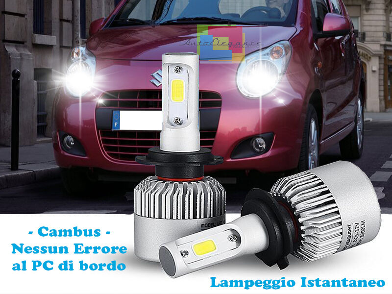 LAMPADE ANABBAGLIANTI ABBAGLIANTI A LED SUZUKI ALTO 2009+ LAMPEGGIO ISTANTANEO