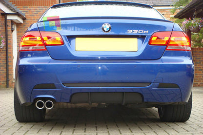 BMW SERIE 3 E92 E93 06-12 TERMINALI DI SCARICO INOX DOPPIO USCITA ACCIAIO INOX AUTOELEGANCERICAMBI