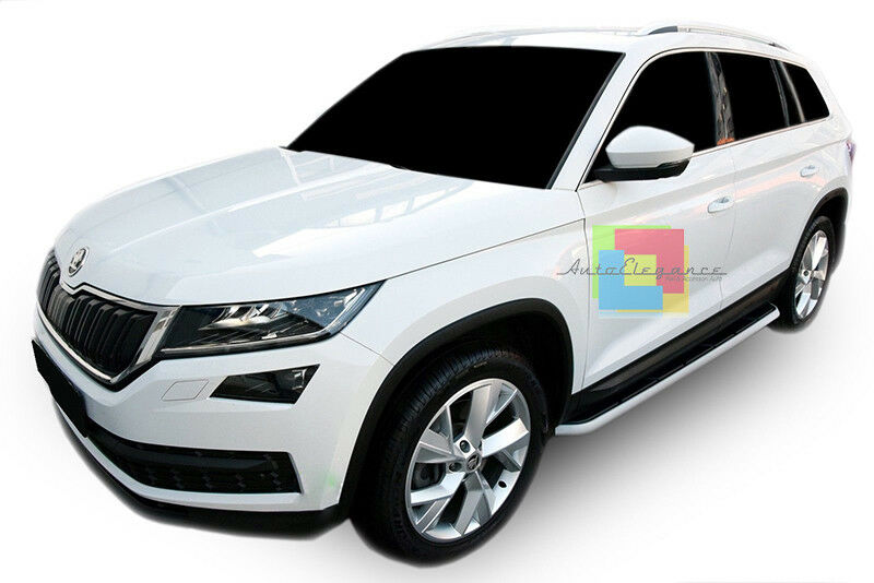 SIDE STEPS FOR SKODA KODIAQ 2016 ONWARDS NON-SLIP DOOR SILLS .-