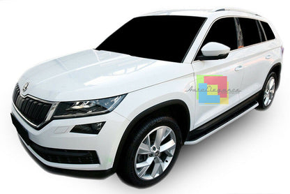 SIDE STEPS FOR SKODA KODIAQ 2016 ONWARDS NON-SLIP DOOR SILLS .-