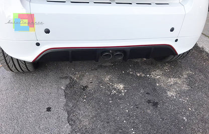 SMART FORTWO 451 2012-2015 DOPPIO ESTRATTORE SPOILER DIFFUSORE POSTERIORE