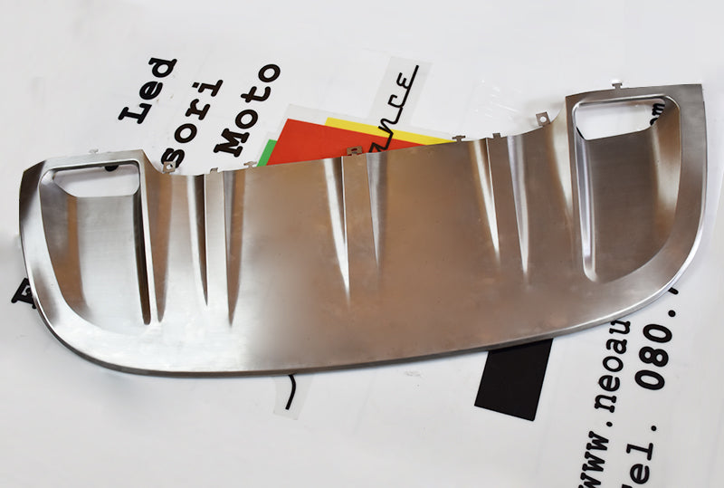 PORSCHE CAYENNE 2011-2014 PROTEZIONE SOTTO PARAURTI ANTERIORE + POSTERIORE INOX