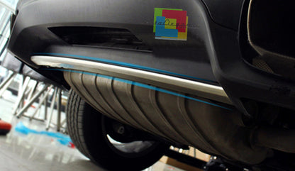 PORSCHE CAYENNE 2011-2014 PROTEZIONE SOTTO PARAURTI ANTERIORE + POSTERIORE INOX