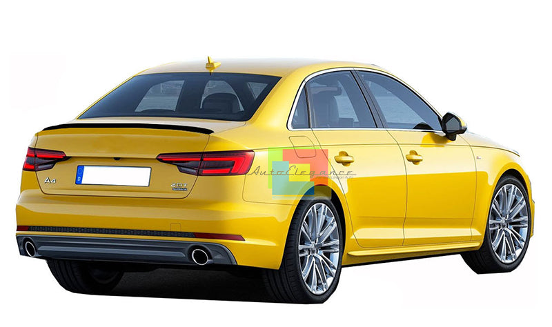 AUDI A4 B9 2015-2019 BERLINA SPOILER POSTERIORE SUL COFANO LOOK SPORTIVO - ABS AUTOELEGANCERICAMBI