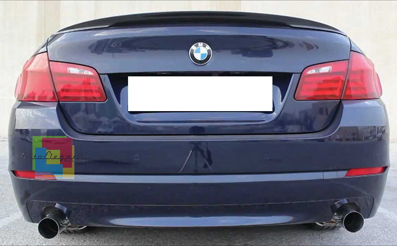 SPOILER POSTERIORE SUL COFANO BMW SERIE 5 F10 BERLINA NERO LUCIDO LOOK M SPORT