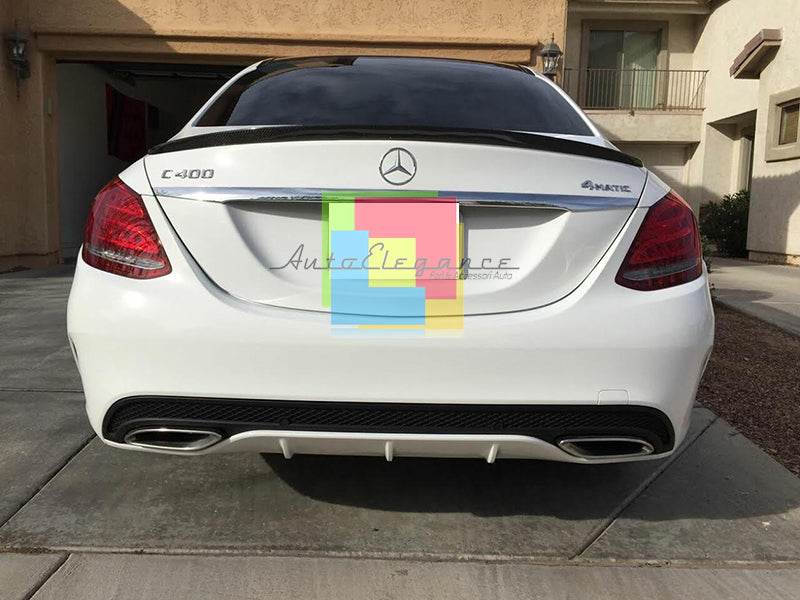 MERCEDES C-CLASS W205 2014+ REAR SPOILER ON THE HOOD