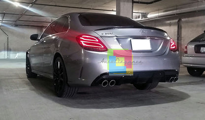 MERCEDES CLASSE C W205 2014-2017 KIT SPOILER TETTO + COFANO LOOK AMG