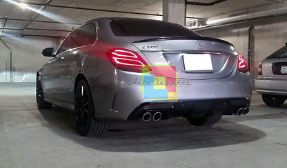 MERCEDES C-CLASS W205 2014+ REAR SPOILER ON THE HOOD