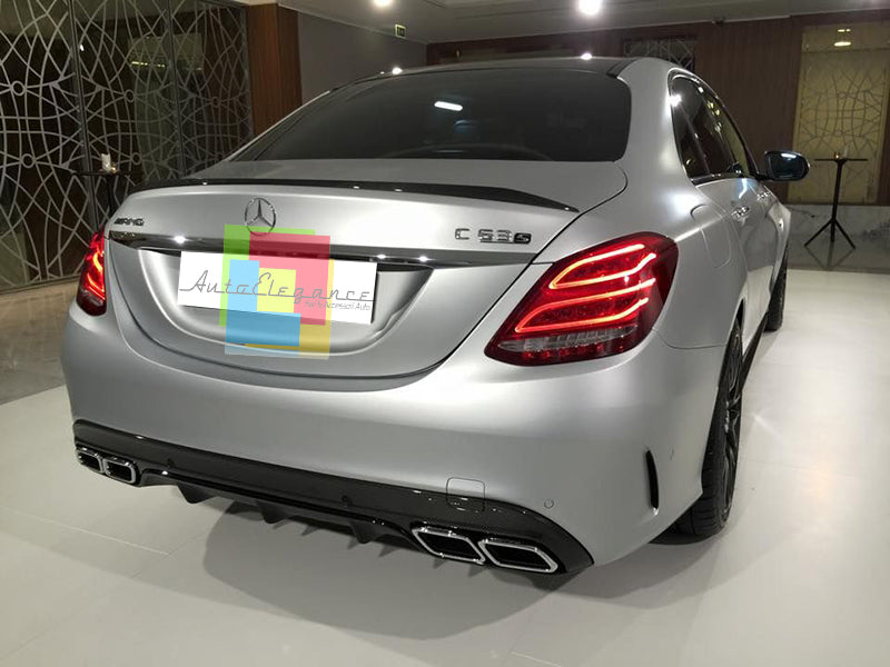 MERCEDES C-CLASS W205 2014+ REAR SPOILER ON THE HOOD