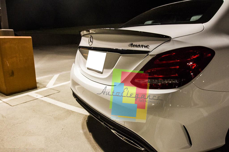 MERCEDES C-CLASS W205 2014+ REAR SPOILER ON THE HOOD
