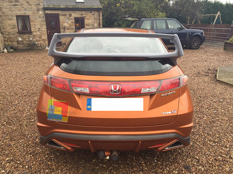 REAR SPOILER HONDA CIVIC VIII 8 HOOD WING LOOK TUNING MUGEN