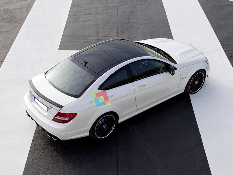 MERCEDES W204 COUPE 2007-2011 SPOILER POSTERIORE COFANO LOOK C63 AMG