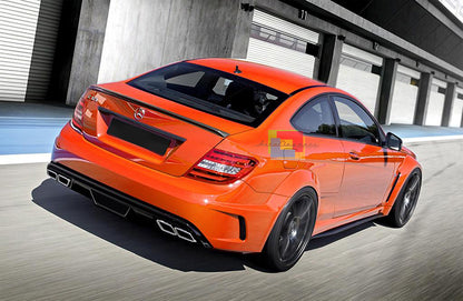 MERCEDES W204 COUPE 2007-2011 SPOILER POSTERIORE COFANO LOOK C63 AMG