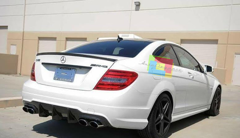 MERCEDES W204 COUPE 2007-2011 SPOILER POSTERIORE COFANO LOOK C63 AMG