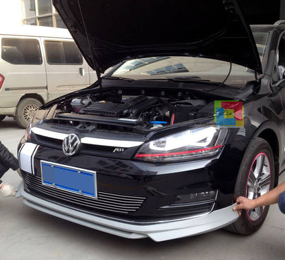 SPOILER ANTERIORE SOTTO PARAURTI SPORTIVO ABT VW GOLF 7 2012 IN POI .-